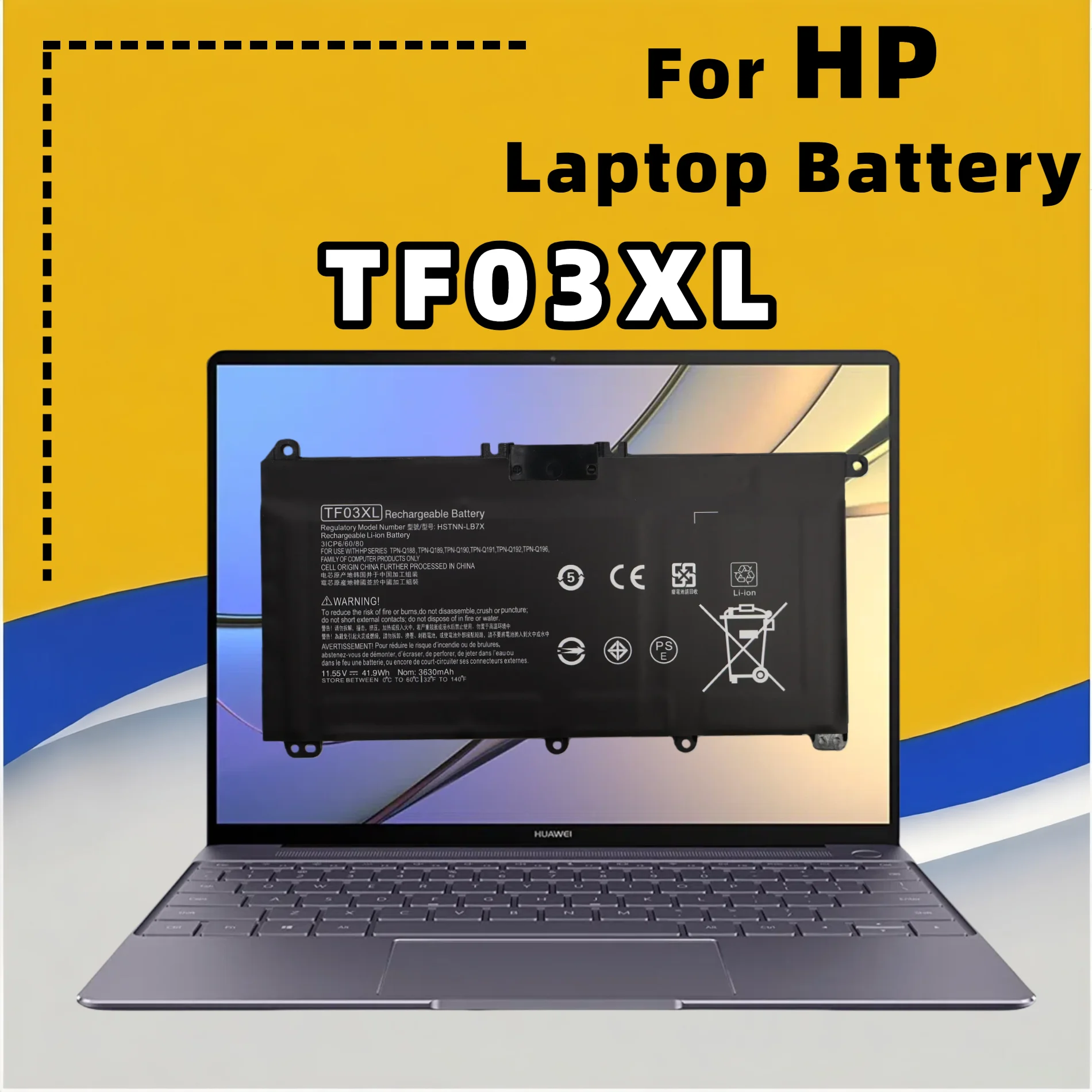 FRLESUI Battery TF03XL TFO3XL For HP Pavilion 14-BF 15-CC 15-CD 17-AR 17-AR007CA 17-AR050WM HSTNN-UB7J 920046-541 Laptop Battery