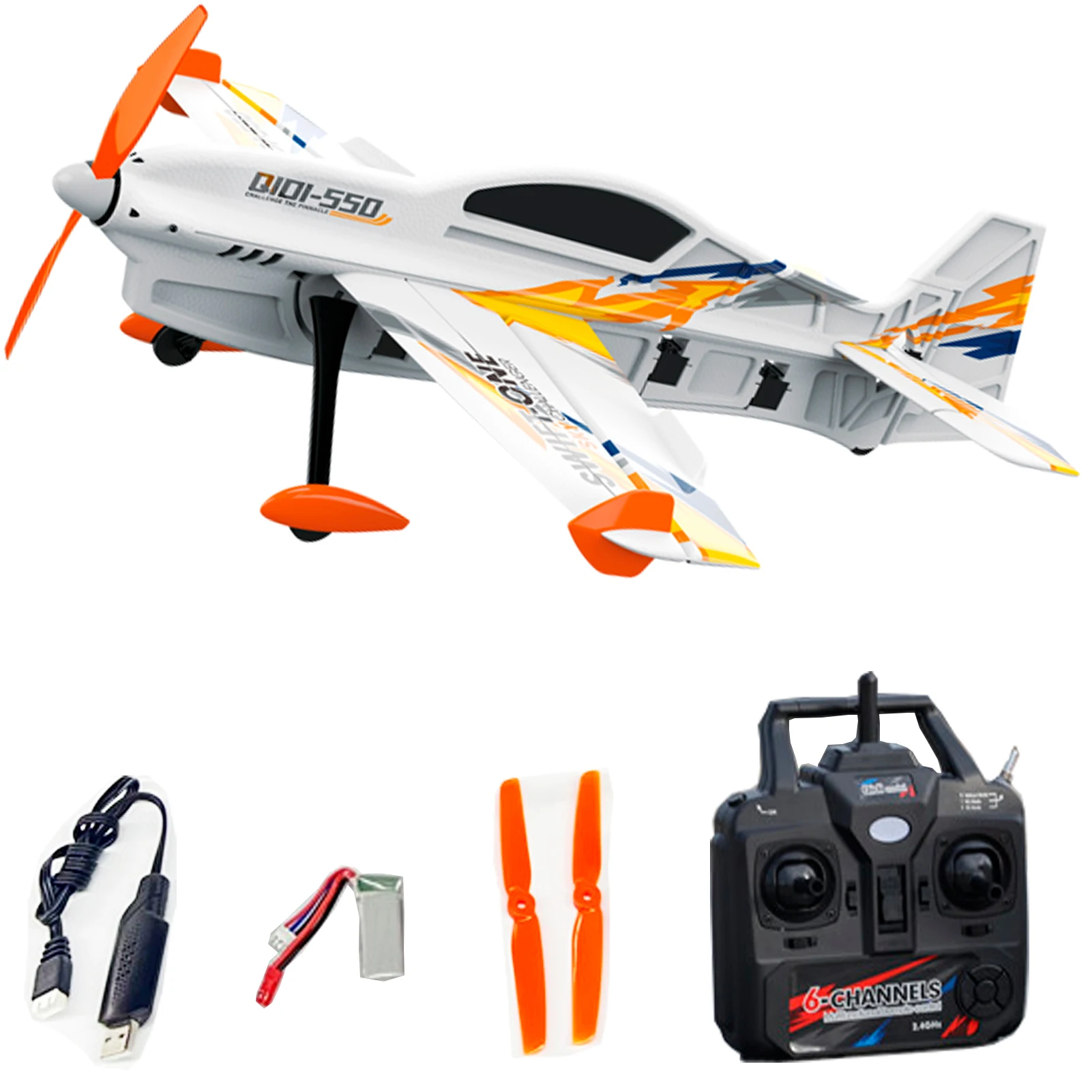 QIDI-550 RC aereo 2.4G telecomando aereo motore Brushless 3D Stunt aliante EPP schiuma volo aereo giocattolo per bambini adulti