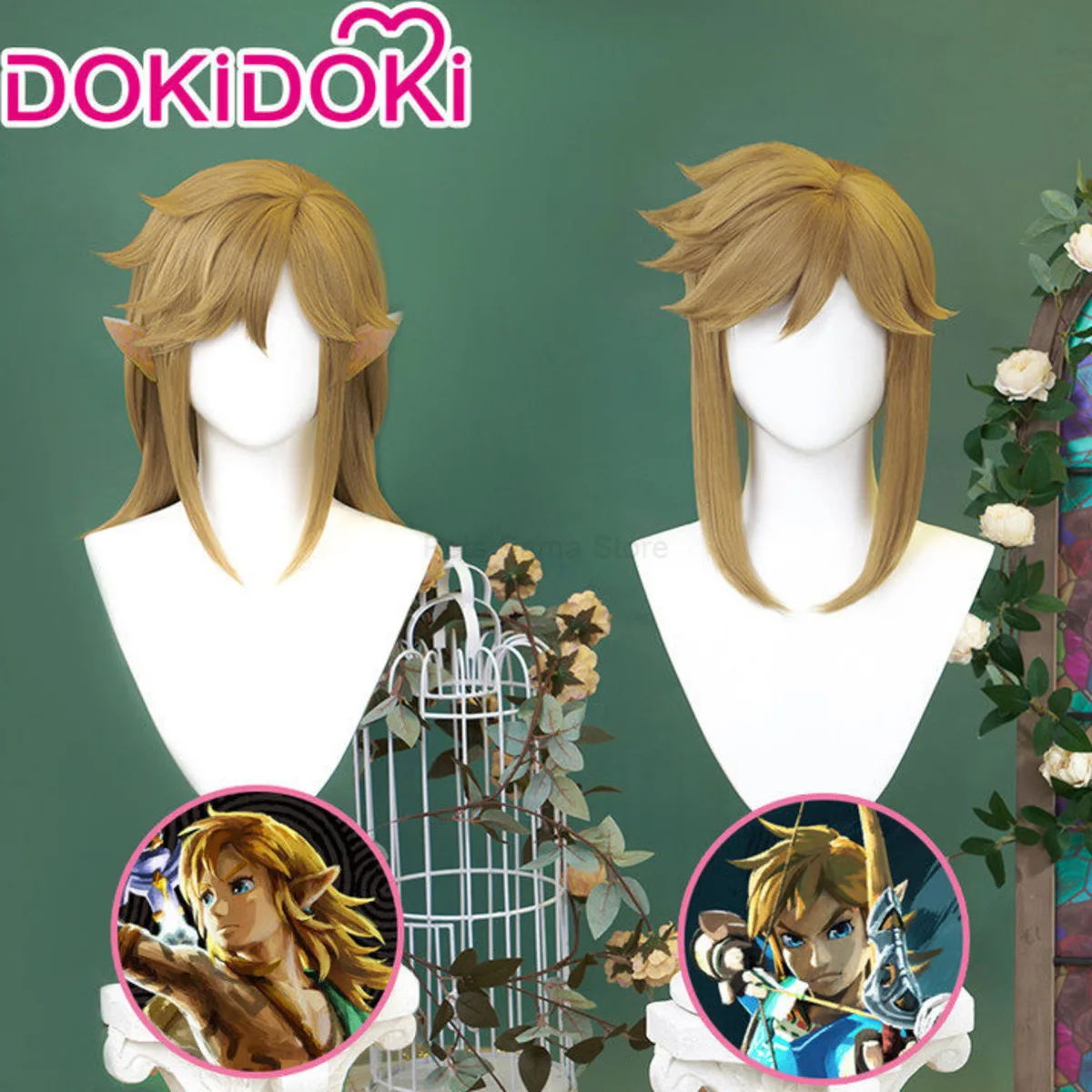 

DOKIDOKI Zelda Breath Of The Wild Tears Of The Kingdom Link Cosplay Wig Halloween Cosplay Wigs