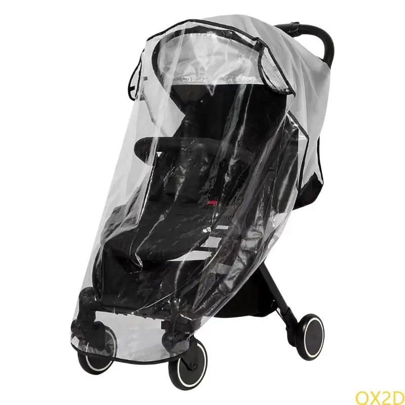 Transparent Baby Strollers Rainproof Cover Weather Proof Portable Protective Sleeve Full Protections Raincoat Case 3