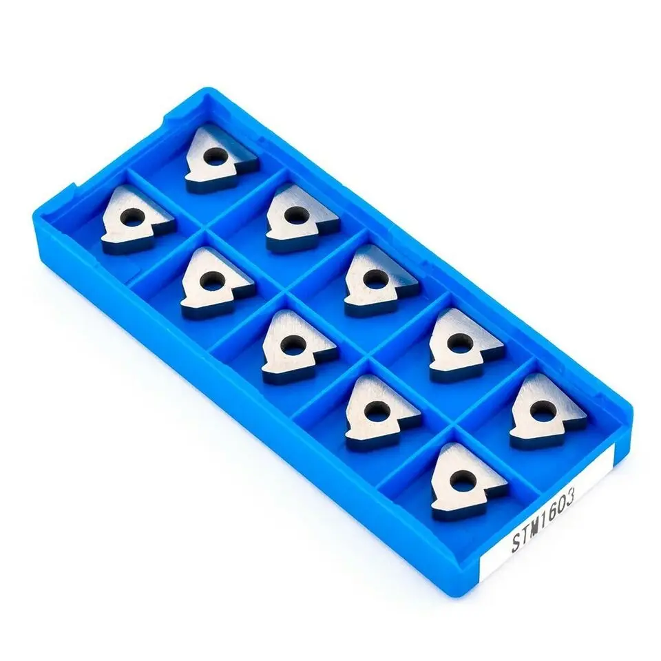 10pcs STM1603 High quality Advanced gasket accessories Tungsten Base Carbide Insert Shim Seats FOR 16ER AG60/16IR AG60,SER/SEL
