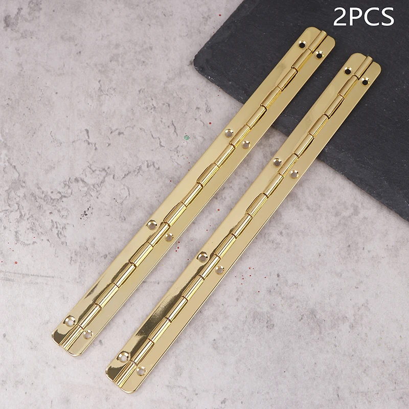 Picture 3: **2Pcs Hinge Hinges For Crafts Heavy Duty Piano Cabinet Box Long Window Iron Furniture Door And Window Hinge Long Hinge