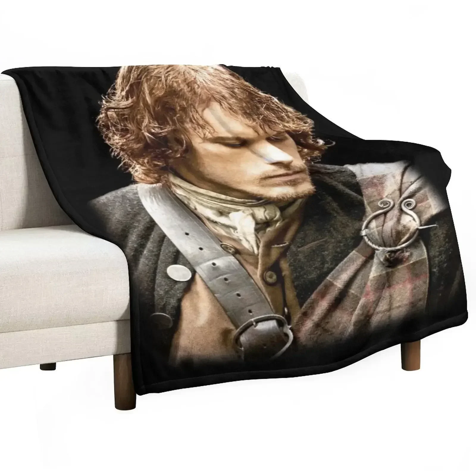 

Jamie Fraser Throw Blanket manga halloween warm for winter wednesday Blankets