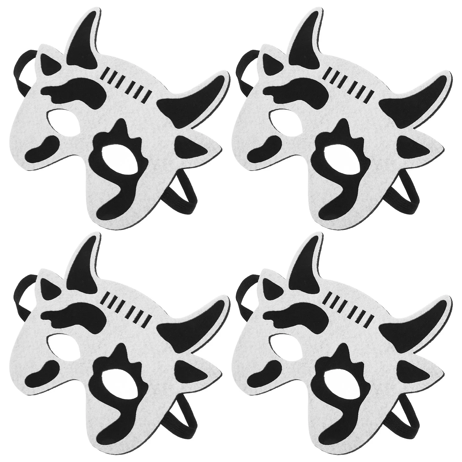 4Pcs Cartoon Animal Mask for Kids Soft Felt Masks Ideal for Childrens Party Child Activity Photo Shoot Prop