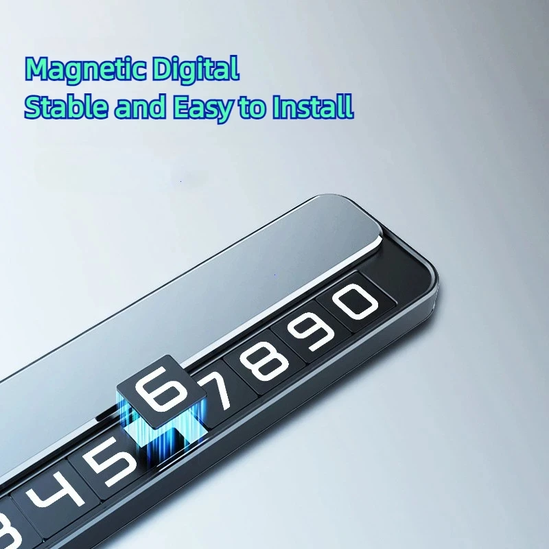 New Double-number Temporary Parking Sign Car Moving Number Plate Creative Hidden Temporary Parking Sign, Car Decoration image 6