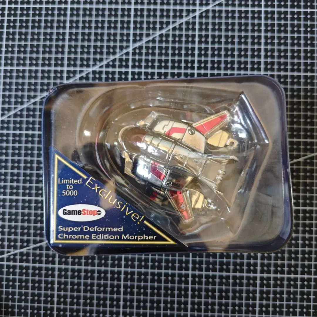 

Toynami Robotech Chrome Limited Edition Q-Size VF-1J Rick Figure - Rare Discontinued, Brand New Unopened Collectible Toy