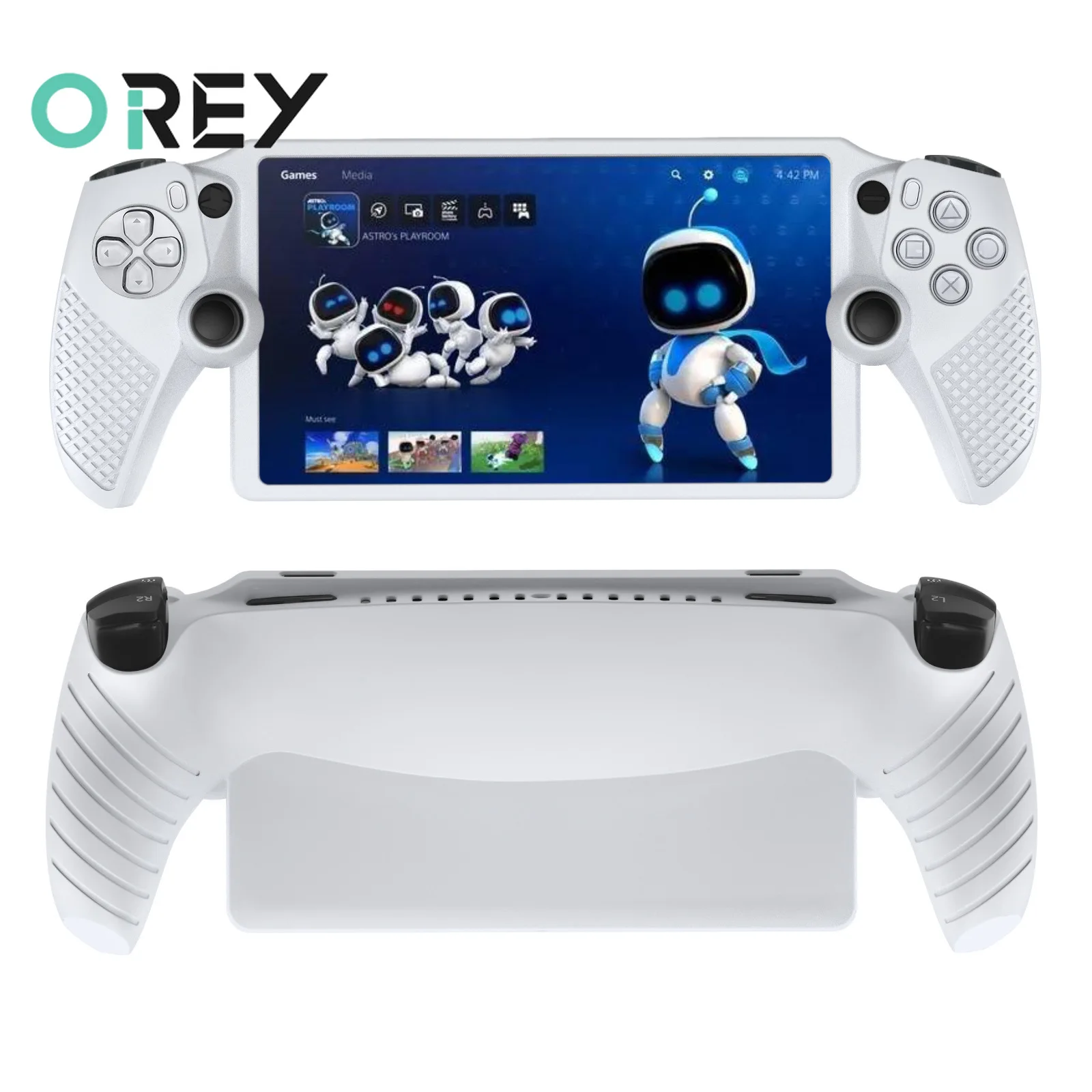 

For PS5 Streaming Machine Protective Case, Handheld Silicone Cover, Game Console PlayStationPortal Protective Accessory