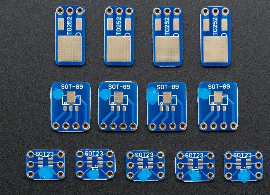 

НАБОР печатных плат BREAKOUT 1230 SMT ДЛЯ SOT-23, SOT-89, SOT-223 TO252 Преобразование платы адаптера в DIP