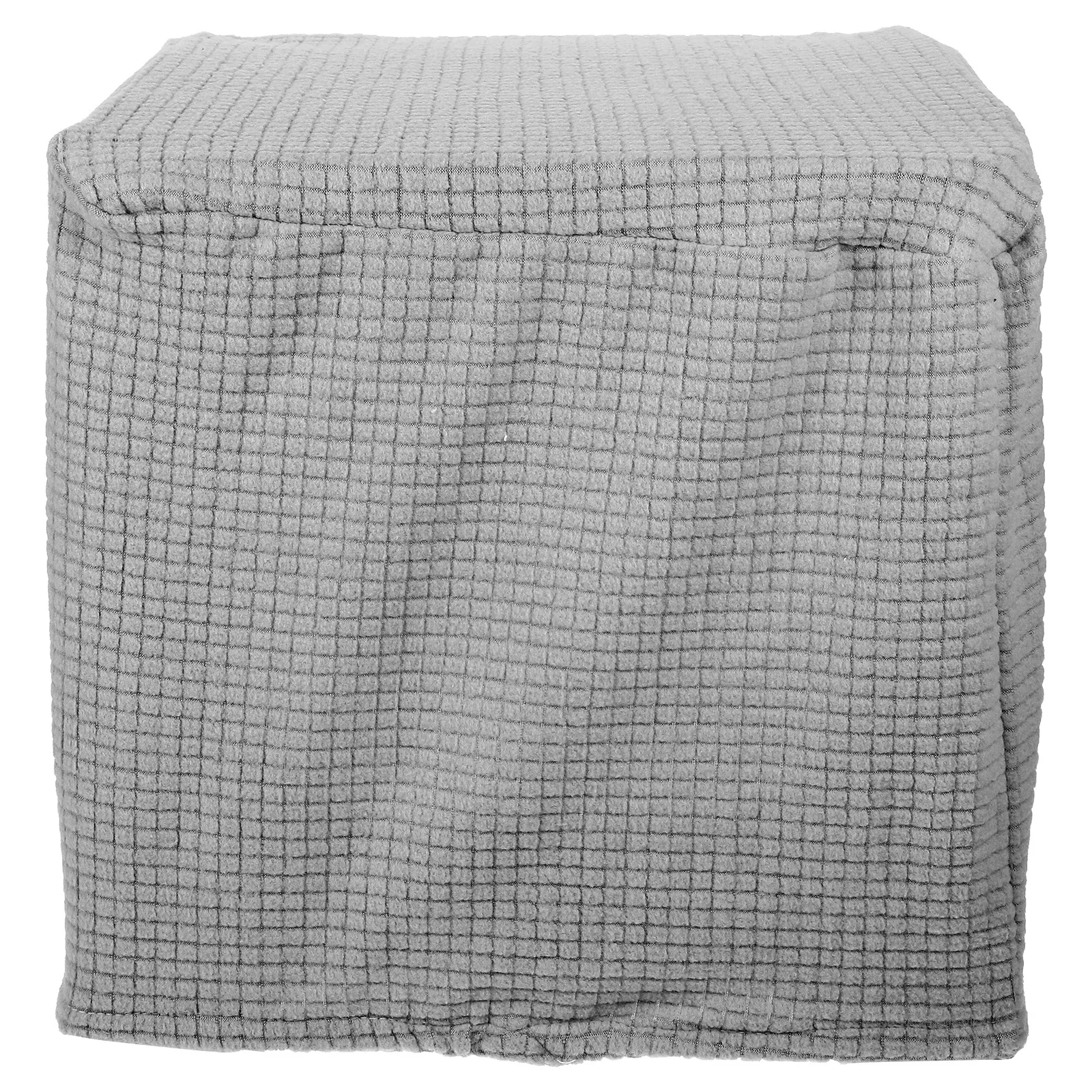 

Square Cube Stool Stretch Seat Protector Solid Dustproof For Home Bar Club Pub Stool Seat Replacement Bean Bag Foot Rest Chair