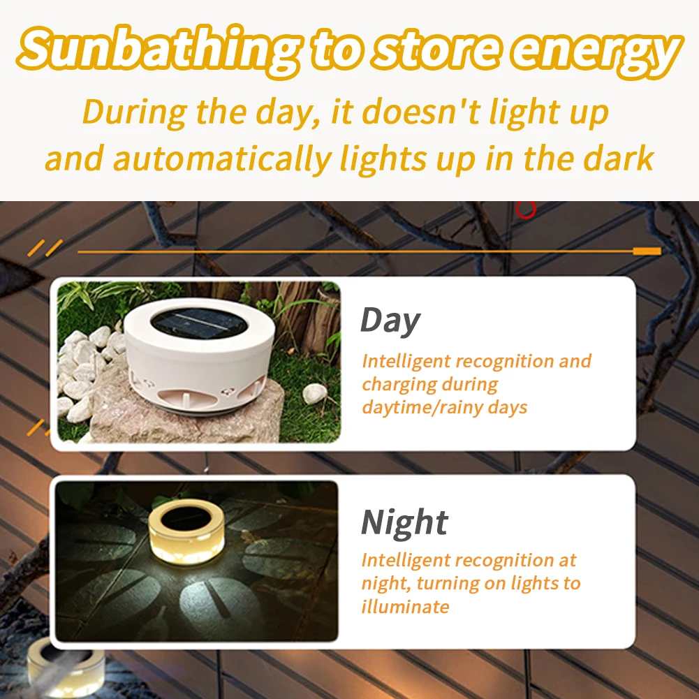 Solar Outdoor Wall Light IP44 Waterproof Courtyard Garden Landscape Light 10 Lumens Warm Yellow Wall Night Light Dropship