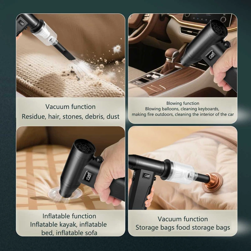 Xiaomi 1000000RPM توربو جت منفاخ مروحة عنيفة مكنسة كهربائية محمولة يده فرش منفاخ قابلة للشحن التوجه أداة الكمبيوتر #4