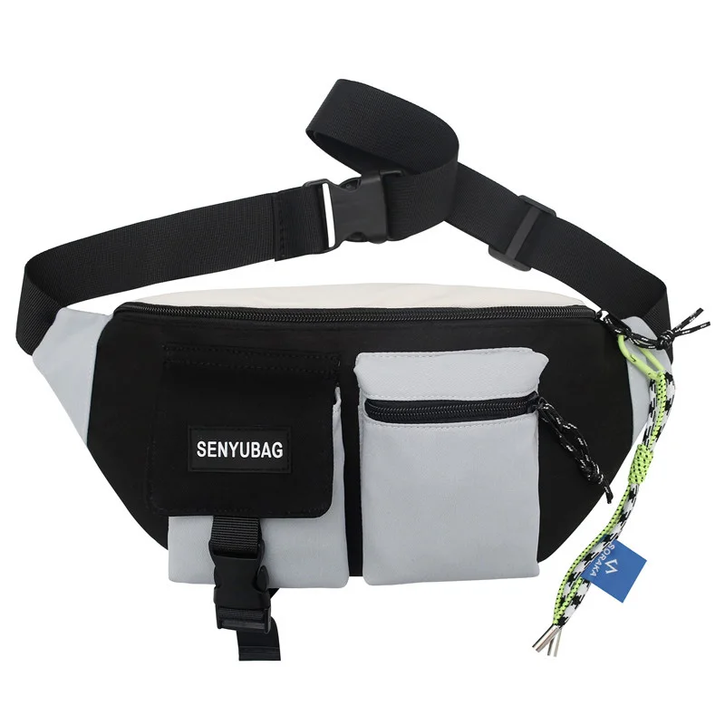 High Quality Nylon Panelled Waist Packs New Brand Unisex Chest Pack Casual Outdoor Travel Crossbody Bag Men Wasit Belt Bags image 6