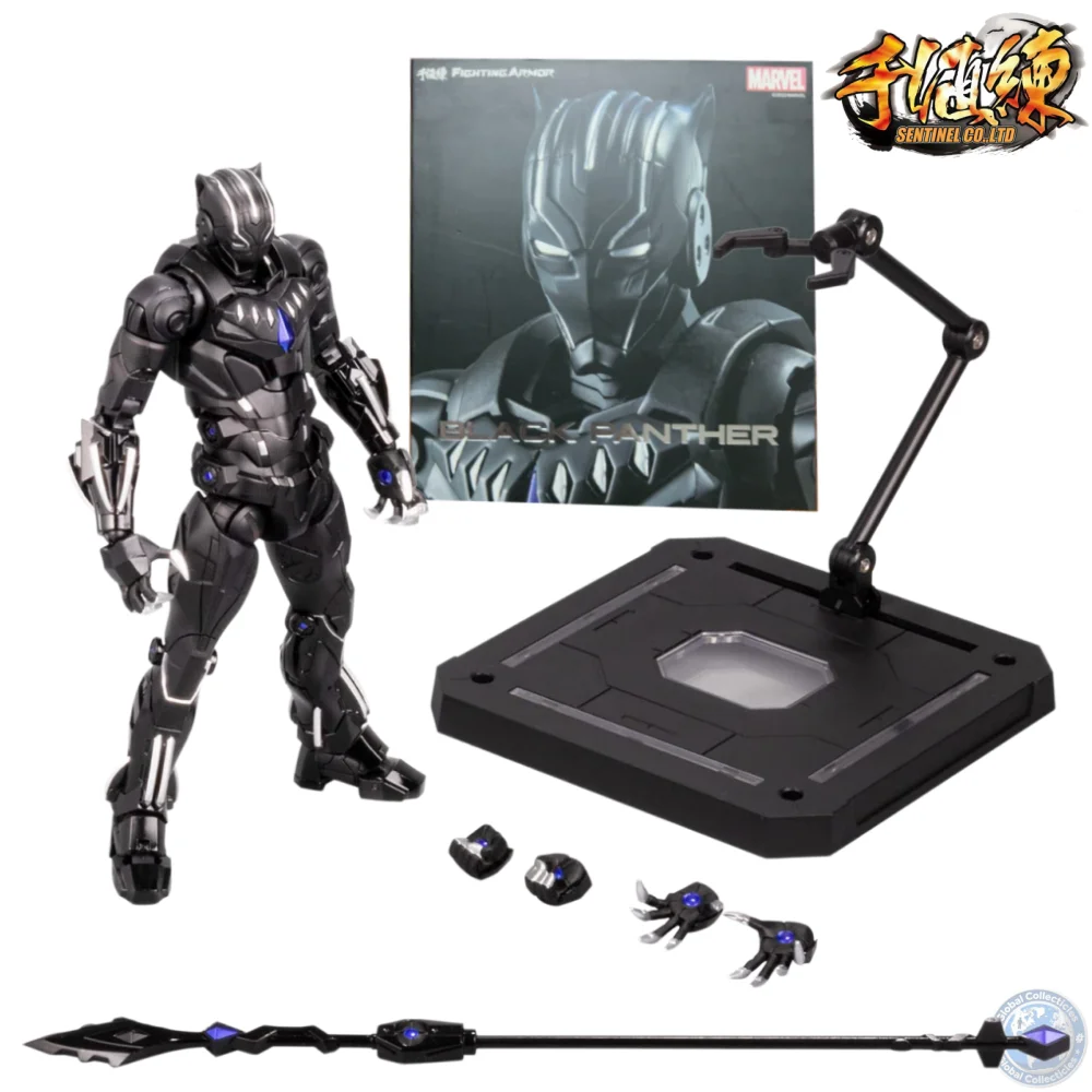 

SENTINEL Official Licensed Fighting Armor BLACK PANTHER Mecha Finished Product Anime Action Figure Desktop Collectible