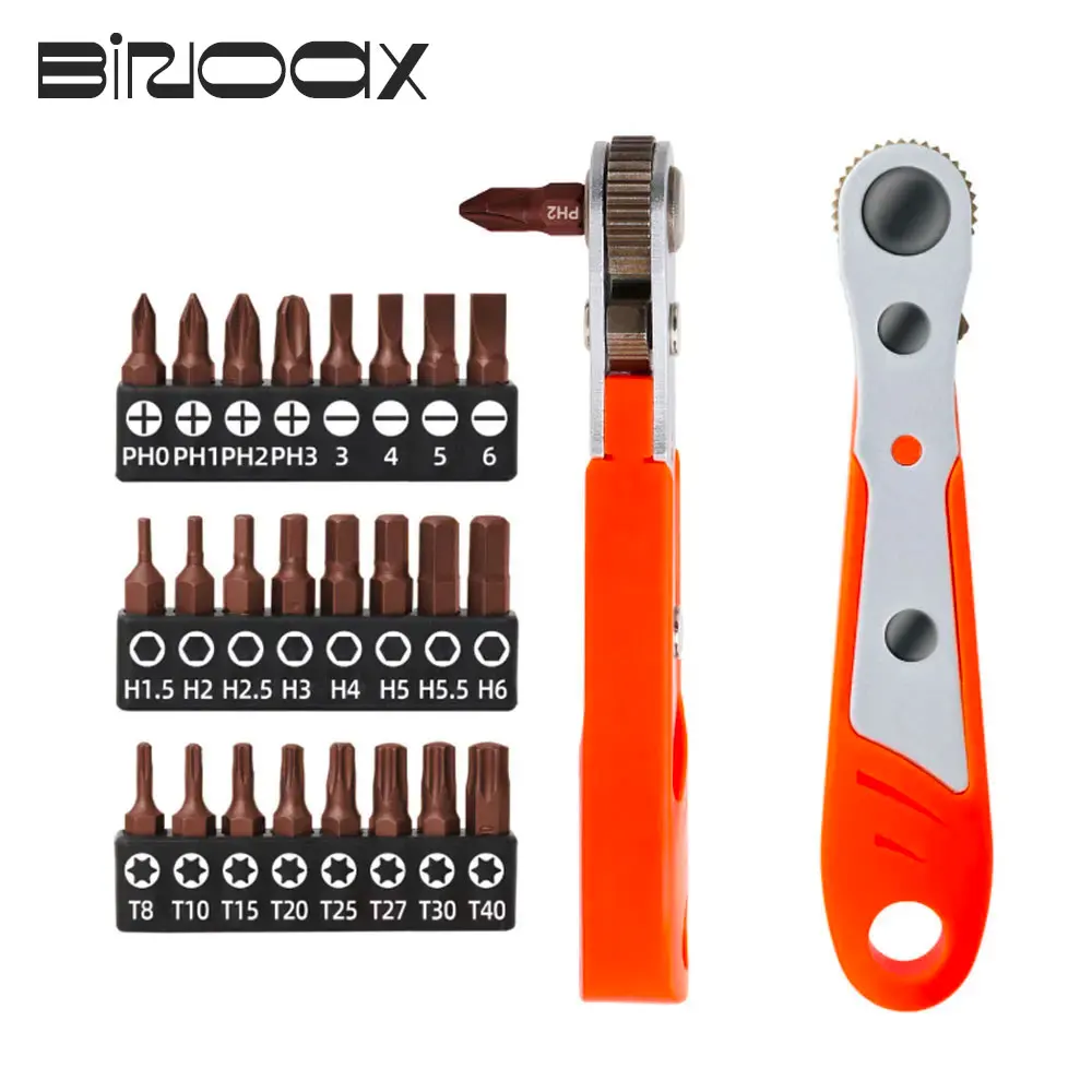 Binoax-chave de Catraca com Chave de Fenda Torx Transversal Hexagonal 36 Dentes s2 25 mm Pcs