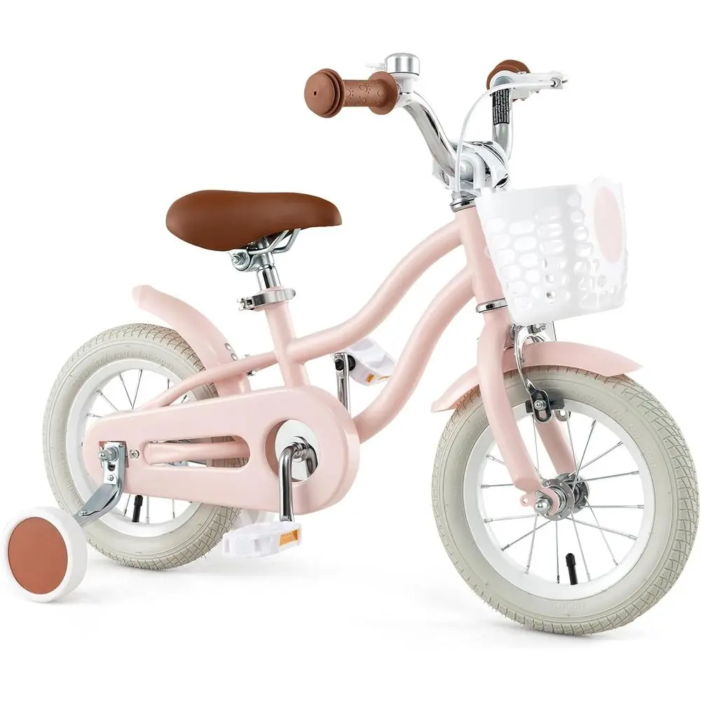 

Kids Bike, 12 14 16 18 Inch Toddler Bike Children ycle w/Training Wheels, Hand & er Brakes, Adjustable & Handlebar, Basket, , Ki