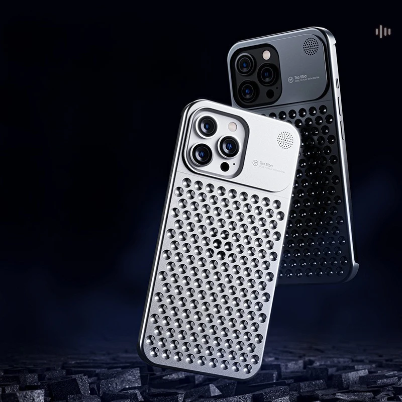 

Metal Heat Dissipation Fragrance Pure Aluminum Alloy Phone Cover for IPhone 13 12 14 15 Pro Max Plus 15Pro Series Phone Case
