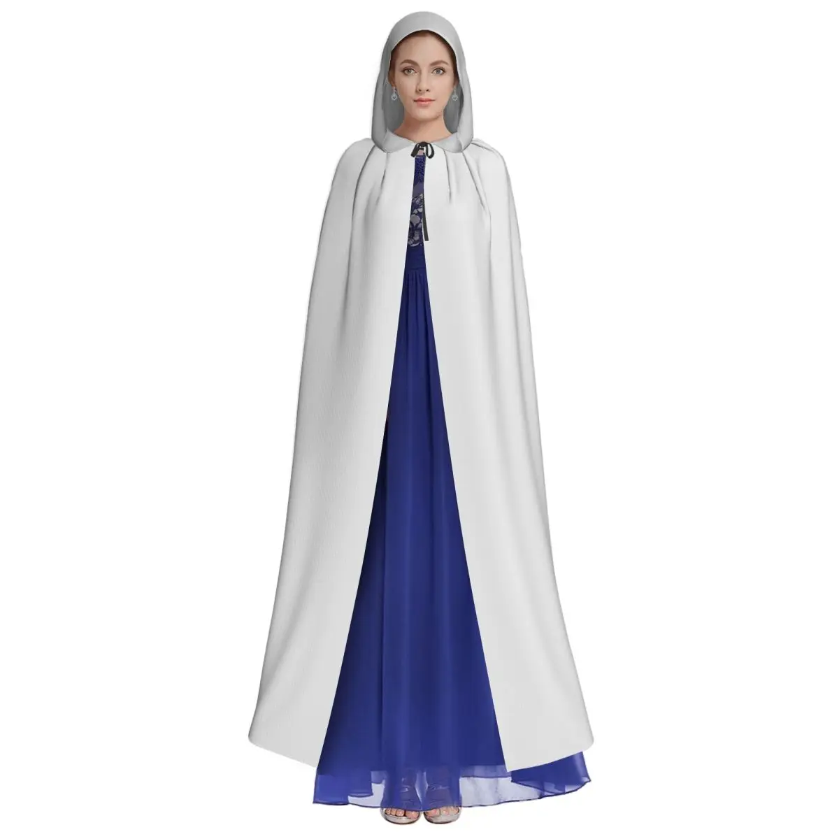 Pretty Woman 1990 Long Hooded Cloak Witch Medieval Costume Cosplay Cape HalloweenVampire Adult Unisex - view 3