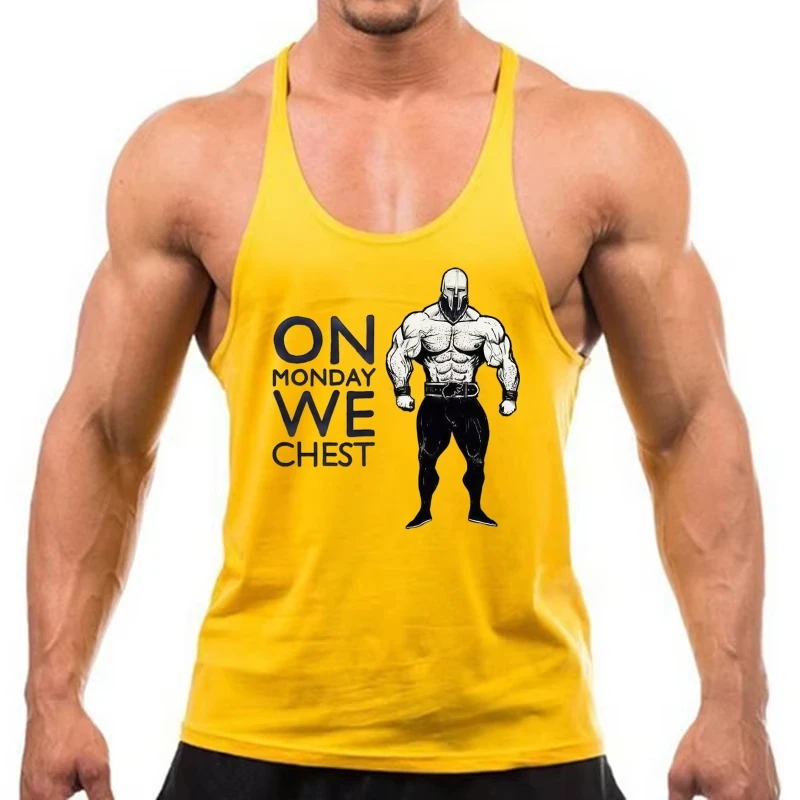 

Men's Fitness Stringer Sling Vest, Racerback Thin-Fine Strap, Quick-Dry Durable for Daily Gym Training