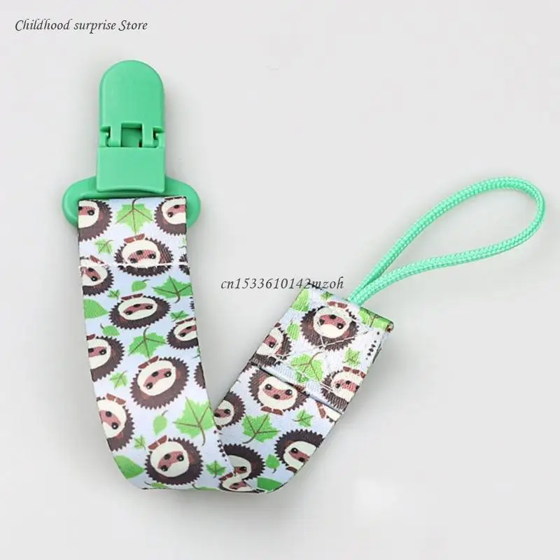 Stylish Baby Pacifier Clip Nipple Chain Pacifier Chain Clip Cartoon Pattern Pacifier Holder Clamp for Boys & Dropship