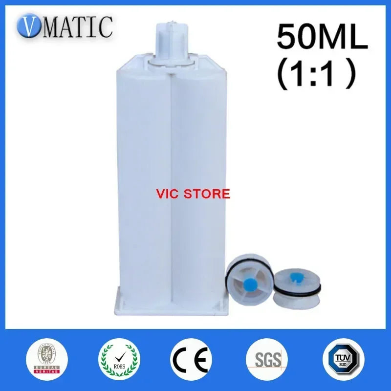 ‌50mL Dual Cartridge 1:1 Ratio | DIN-Certified Mixing System | Leak-Proof Epoxy/PU Dispensing Kit Free Shipping‌