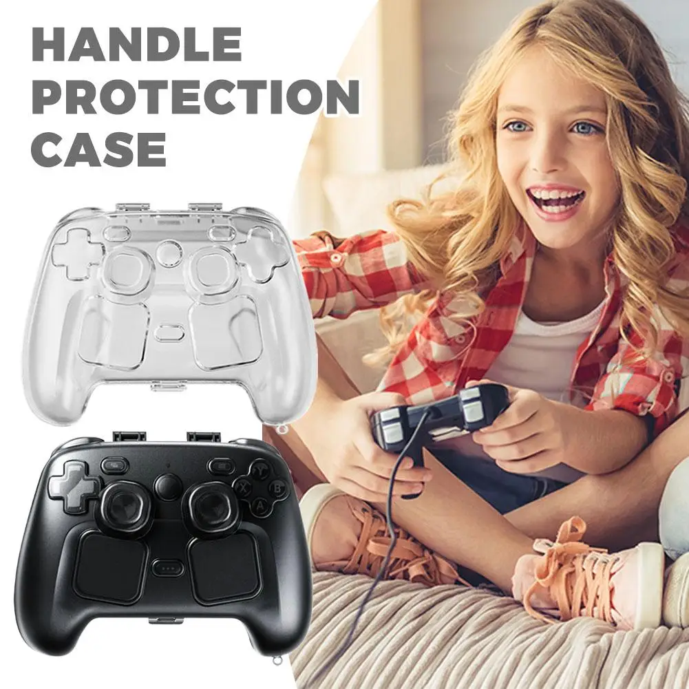 

For Steam Controller 2 Protective Case Clear Crystal Storage Box Shockproof Anti-Scratch Precise Cutouts PC Material Game Access