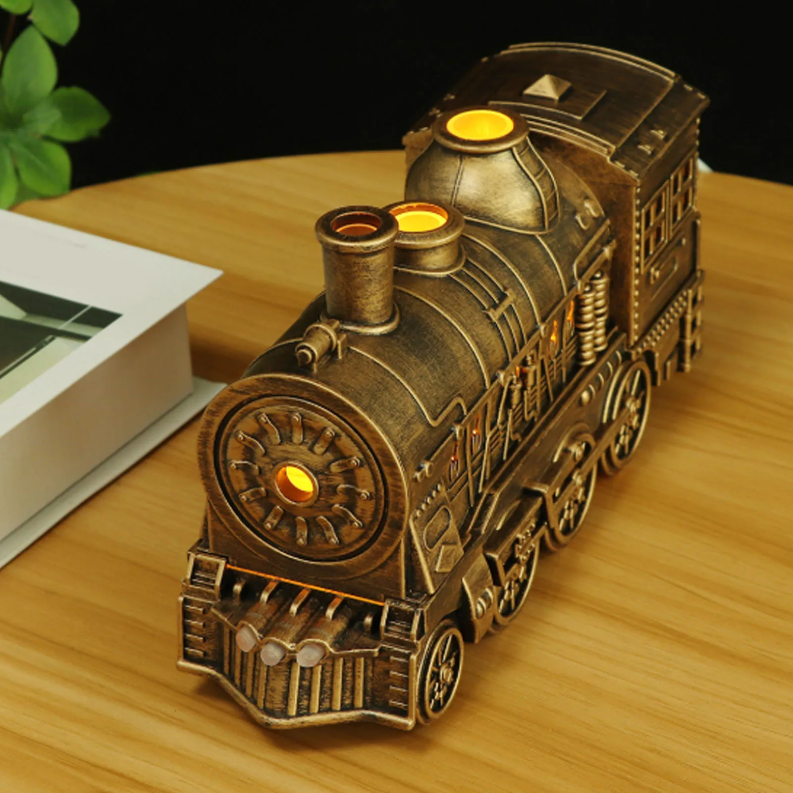 Train Shape Humidifier Double Outlets Fragrance Cool Mist Diffuser for Bedroom  Desktop 300ml Capacity Fragrance Diffuser