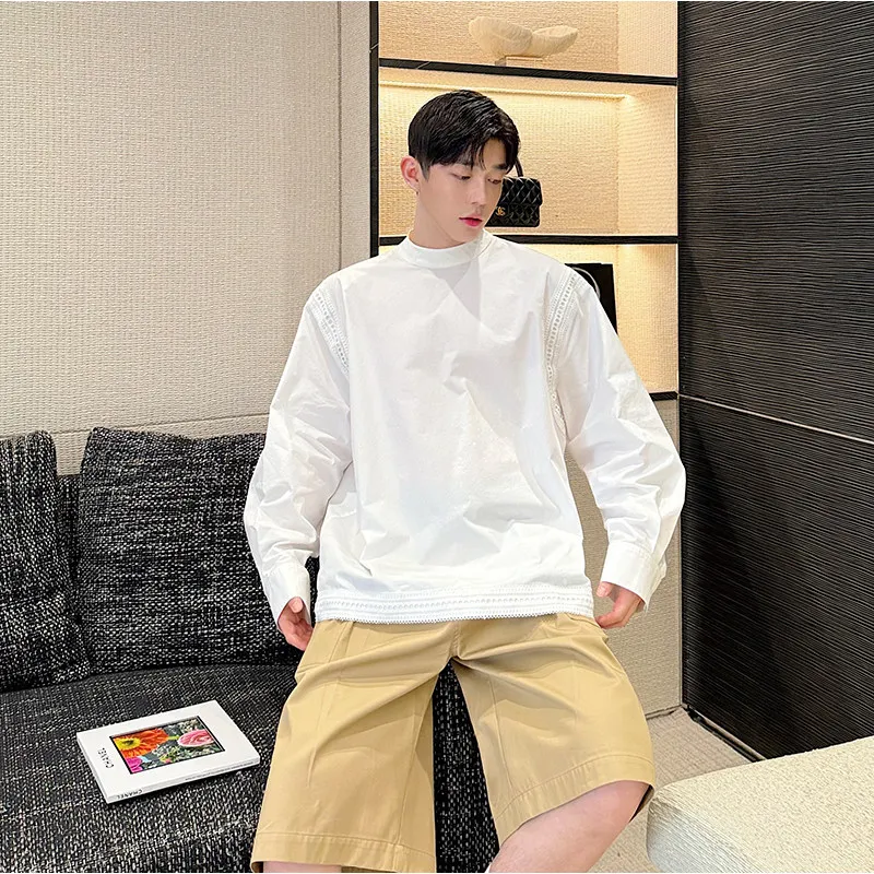 

Летняя мужская рубашка с длинным рукавом из чистого хлопка, свободного кроя, с эффектом тай-дай, в корейском стиле, молодежная, модная, на пуговицах, повседневная.