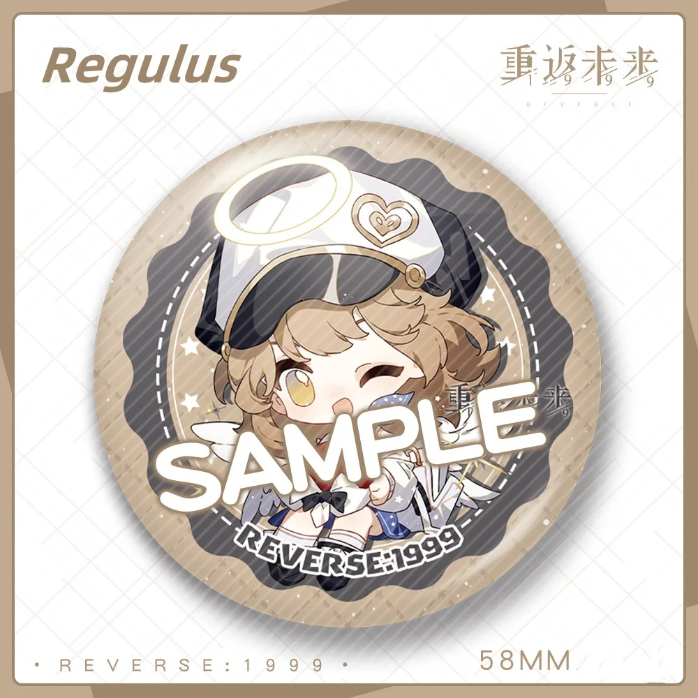 New Game Reverse:1999 Laser Badge Voyager Regulus Vertin Schneider Sonetto Ezra X Cute Cartoon Anime Pin Brooch Jewelry Gift