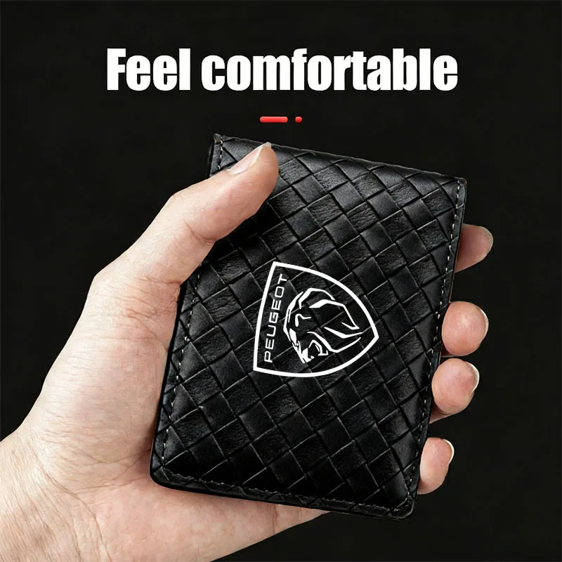 

Чехол для сертификата привода автомобиля, кошелек для водительских прав для Peugeot 208 308 206 307 3008 407 508 2008 5008 301 406 408 607 4008