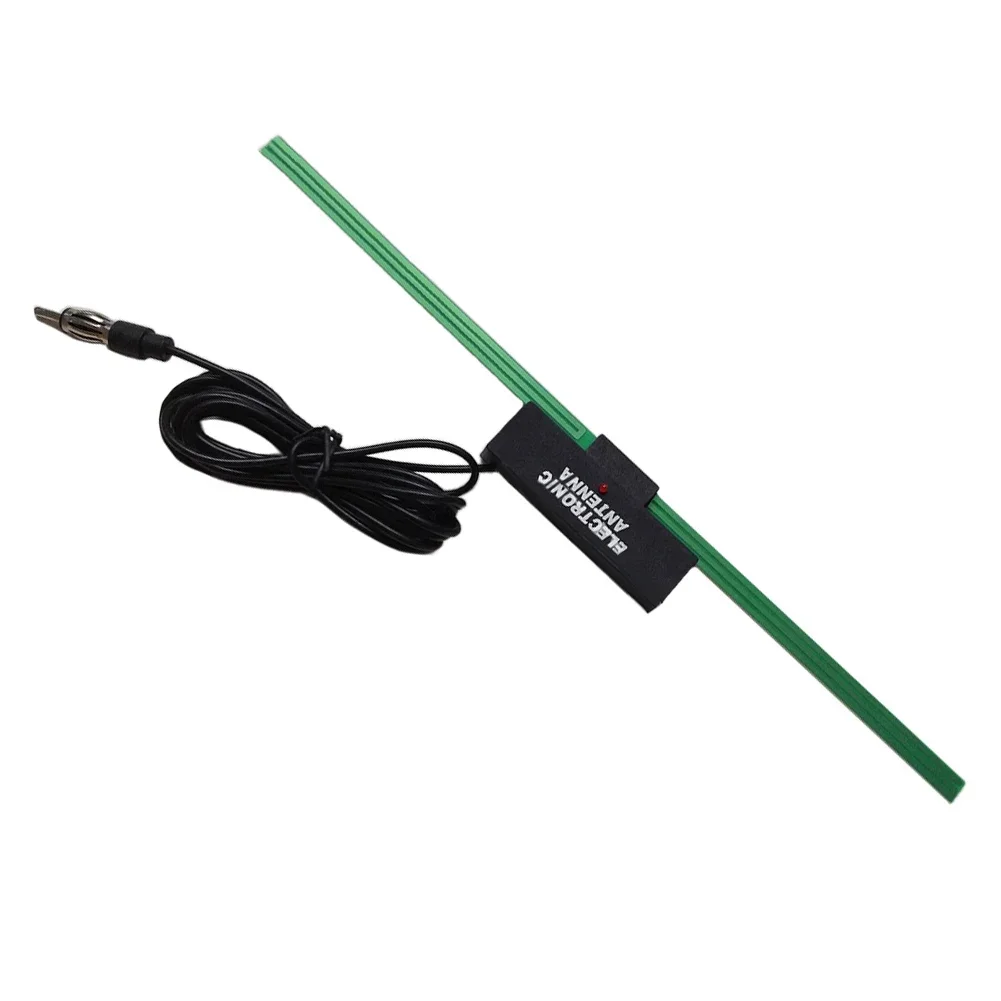 1pc Car Antenna Windshield Electronic 12V FM / AM Radio Aerial Built In Vehicle Signal Antenna Add Strong Signal With Amplifie