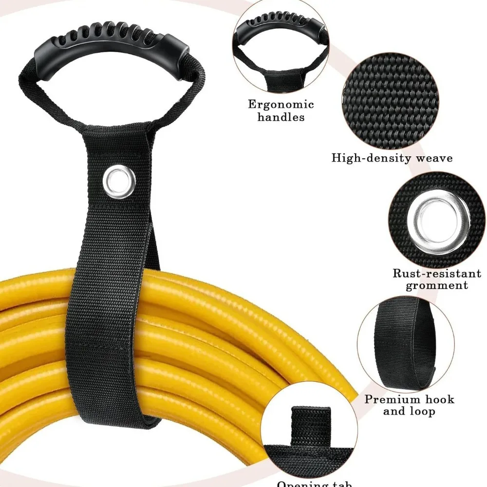 

Heavy Duty Rope Wire Line Steel Wire Organizer Strap With Handle Versatile Storage For Hoses Cords Home Garage Boat RV Use