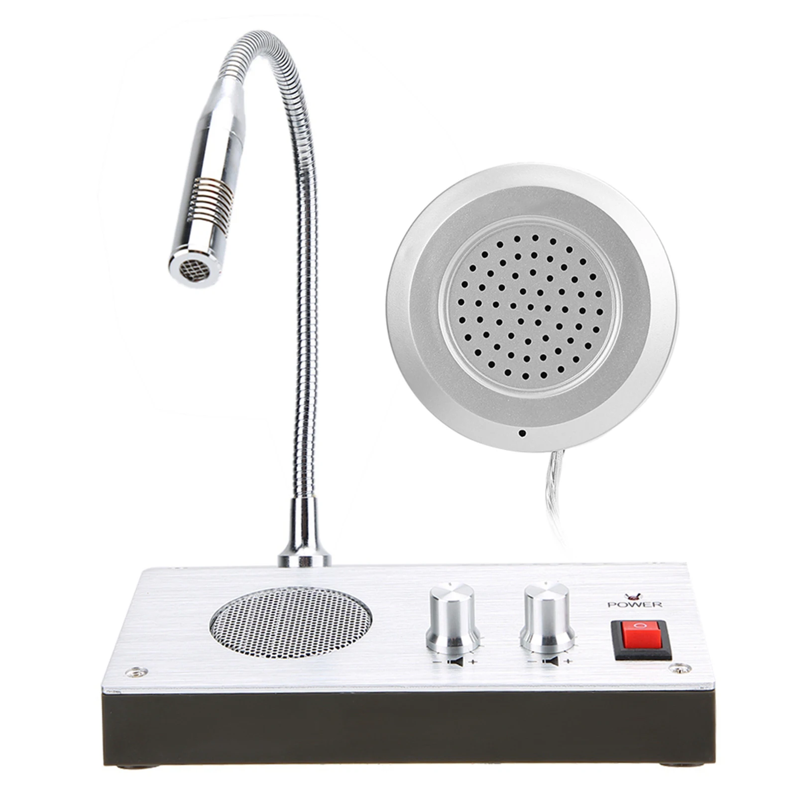 Premium Clear Sound NoiseFree Dualway Bank/Office Store Station Window Counter Intercom Easy Install Plug and Play Walkie Talkie