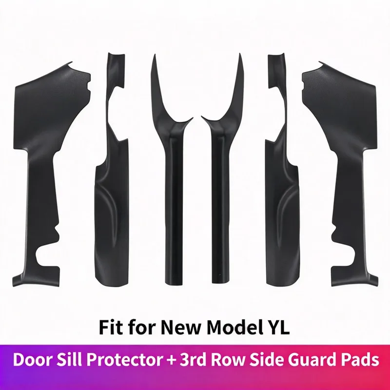 For Tesla model YL 2026 TPE Front Rear Door Sill Protector Threshold Strip Anti-kick Guard Panel Waterproof Pad Car Accessories