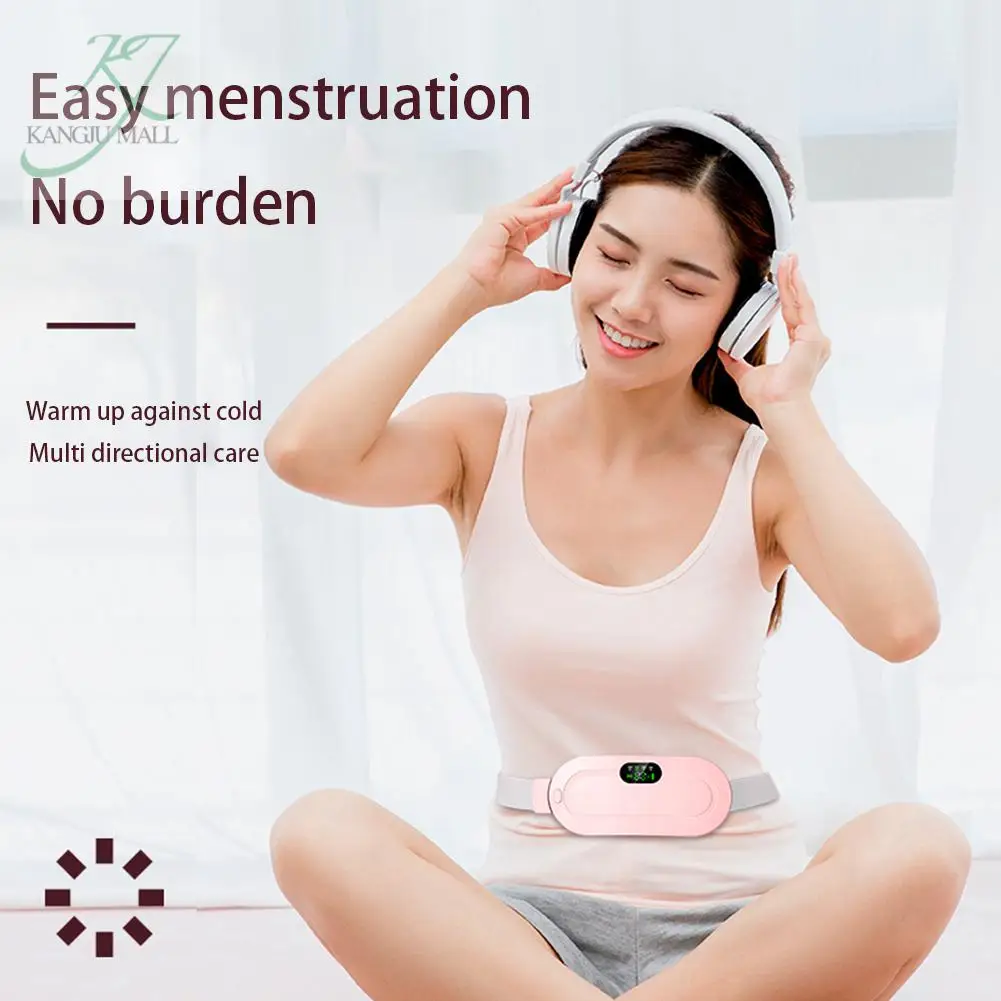 Rechargeable Warm Palace Belt Electric Heating Uterus Menstrual Stomachache Waist Massager With 3 Modes For Women