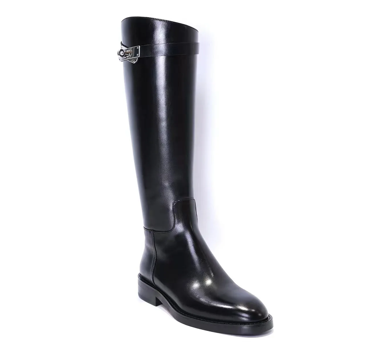 Cưỡi Ngựa Giày Mịn Màng-Boxleather Lớp Lót Da Dressage Giày Cưỡi Ngựa Boots Unisex Tùy Chỉnh Cưỡi Ngựa Thiết Bị