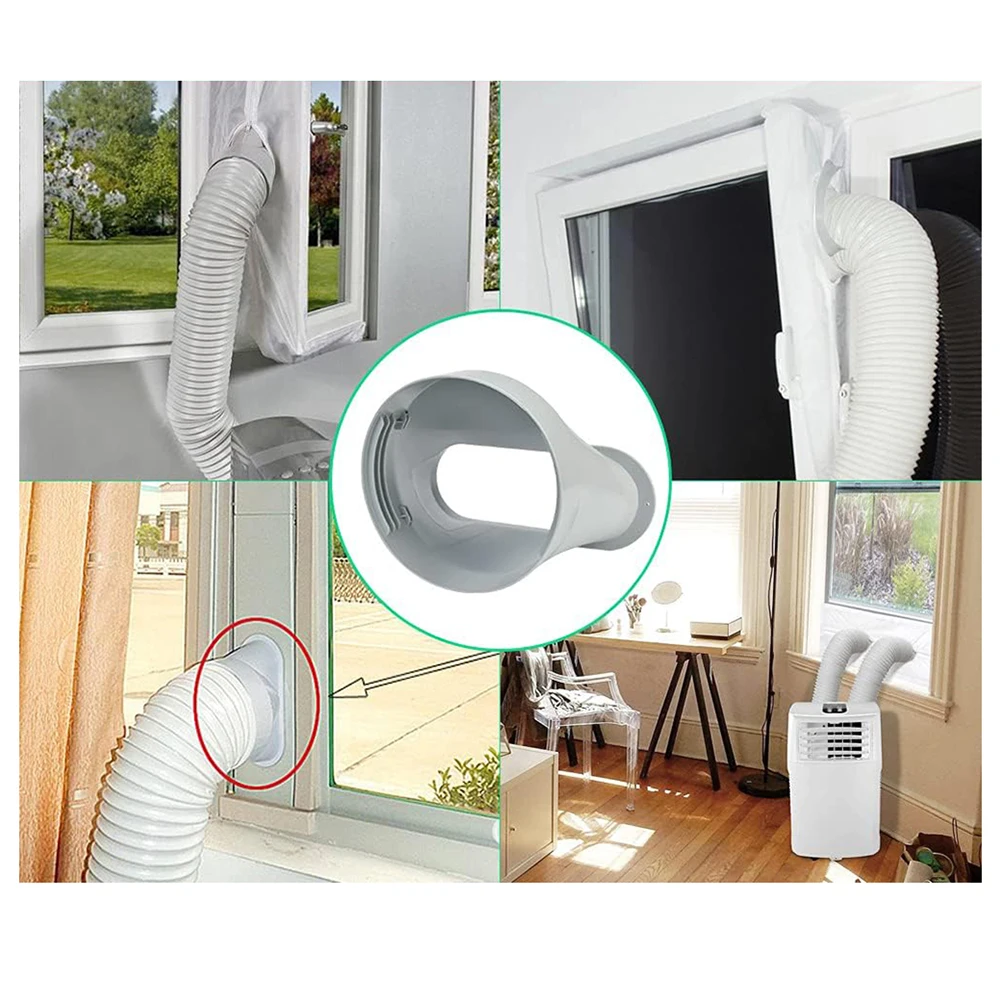 طقم خرطوم عادم محول خرطوم مكيف الهواء، تبريد موفر للطاقة يقلل من استهلاك الطاقة، يتضمن ختم بابية