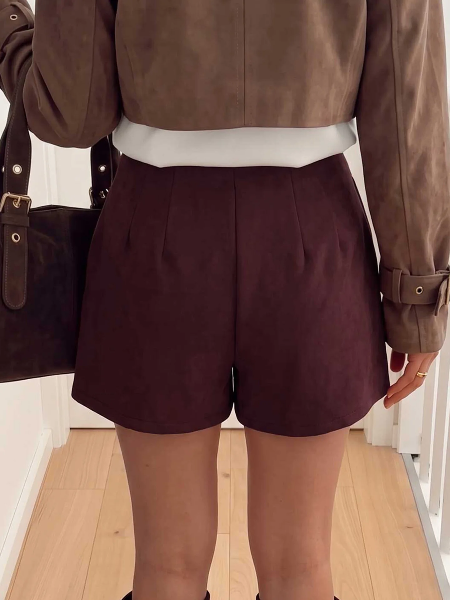 DearLover Corduroy High Waist  Skirt Shorts Women's Summer New Casual Knee-Length Shorts Women Casual Straight Leg Zipper