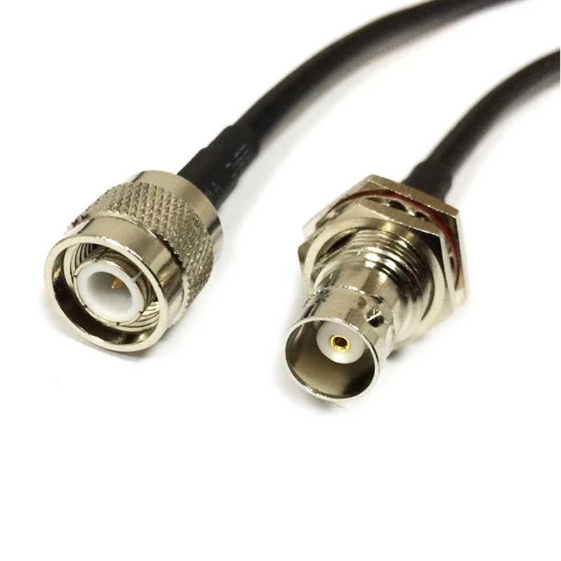 New  TNC   Male Plug  Switch  BNC  Female Jack  Pigtail Cable RG58 Wholesale  Fast Ship 50CM 20