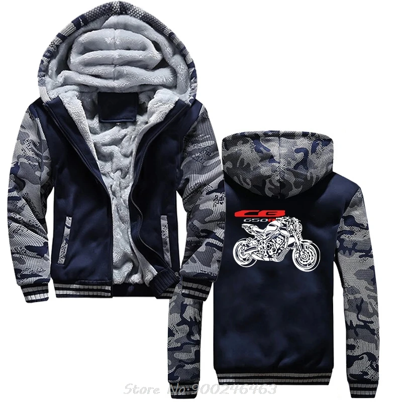 Cotton Hoodie Motorcycle Moto Hon Cb650R Cb 650 R 2023 Hoody Fashion Men Jacket Zip Up Hoodies Hip Hop Casual Winter Coats