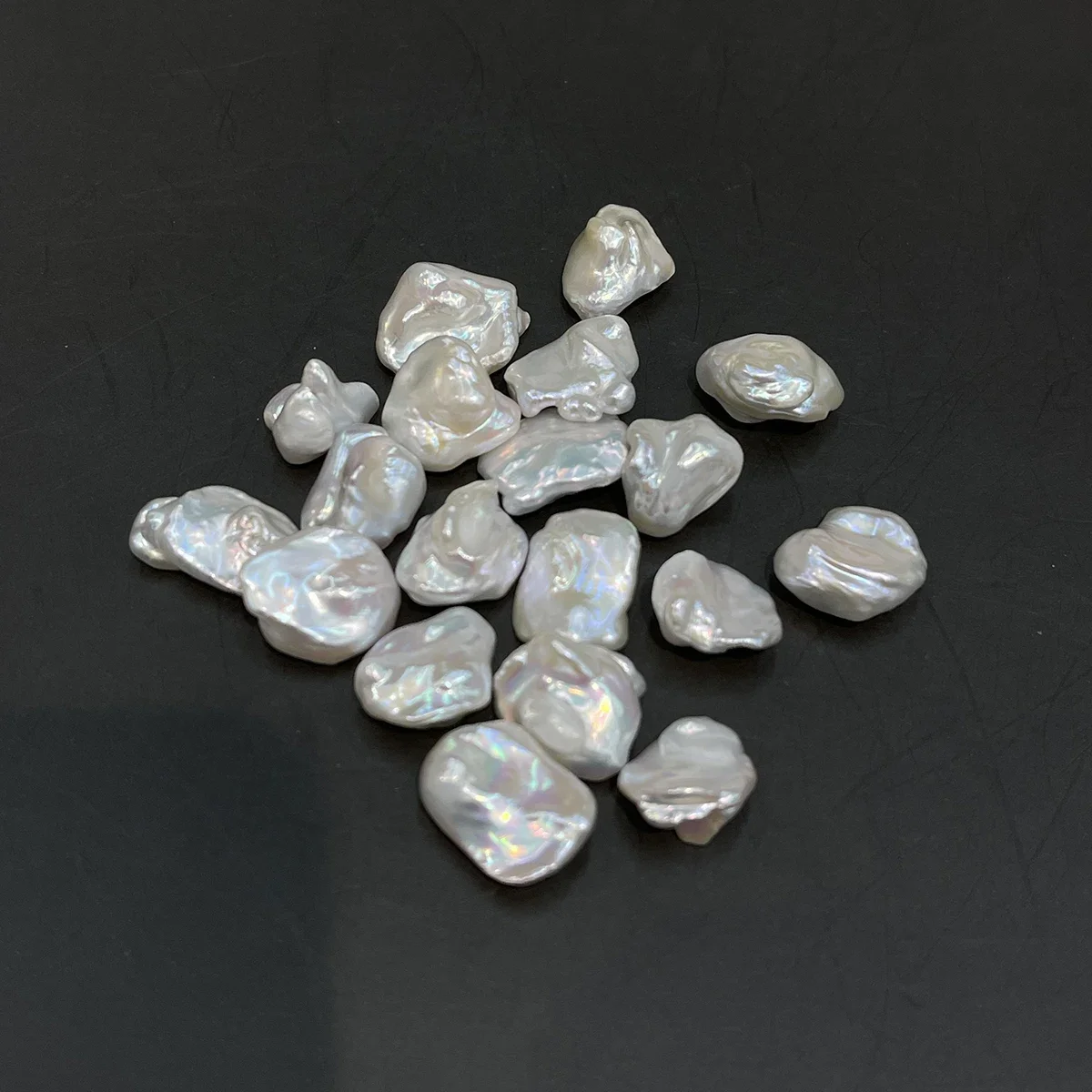 Natural 12x18mm Baroque Pearl Pendants No-Hole Design Customizable Holes for DIY Handcraft Necklace Beading Supplies