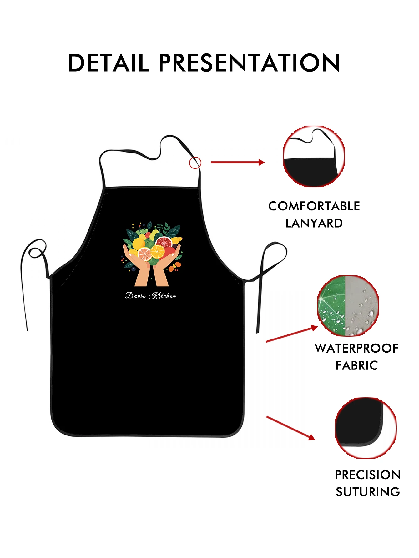 مخصص طباعة النص الرجال المطبخ المئزر التوقيع مآزر المطبخ المنزل الخبز الملابس عيد ميلاد سعيد #6