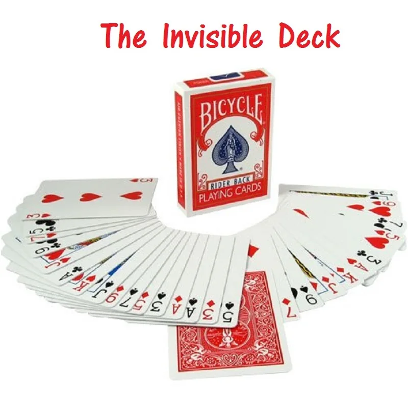 The Invisible Deck Amazing Magic Cards Close Up Street Magic Tricks Stage Magic Props Mentalism Comedy Kid Puzzle Toys