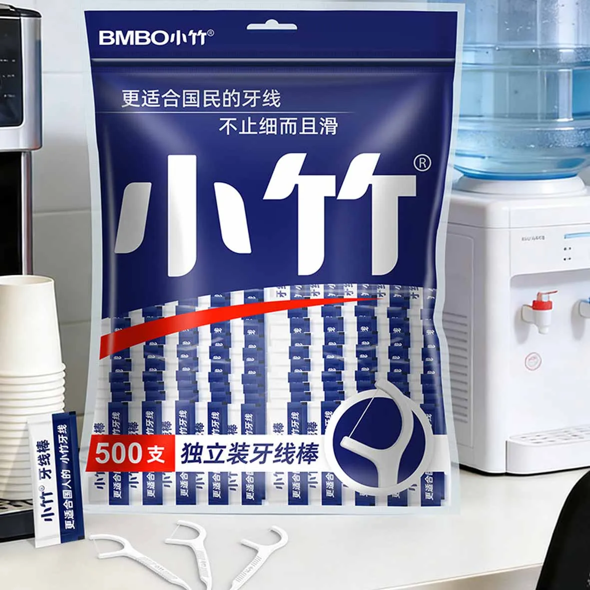 500PCS Bagged Polymer Dental Floss Portable Oral Hygiene Cleaning Floss Daily Teeth Care Floss for Home Hotel Restaurant Use