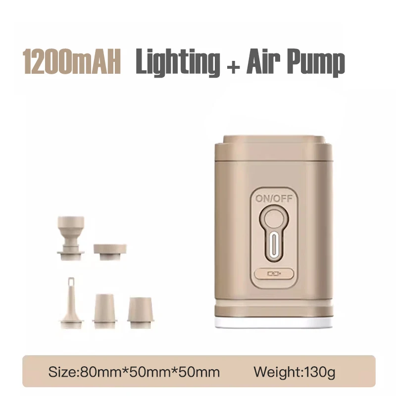 

Outdoor camping air pump, convenient, compact, high-power air extraction pump, multi-functional air pump for camping lighting