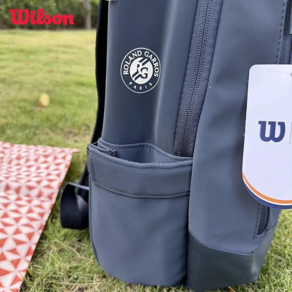 Wilson 2025 New Tennis Backpack Super Tour French Open Large Capacity Sports Tennis Racquet Bag with Separate Shoe Compartment