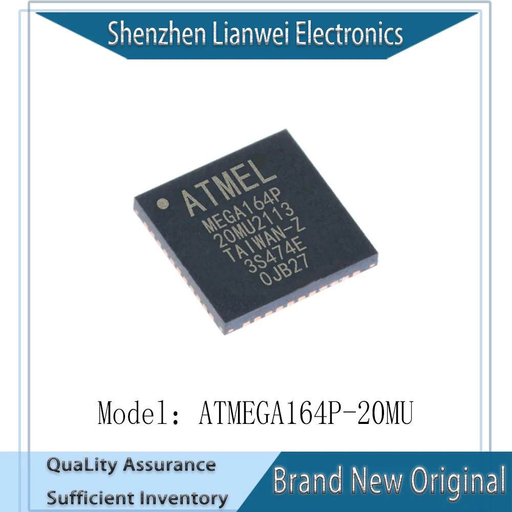 

100% New Original MEGA164P ATMEGA164P ATMEGA164P-20MU ATMEGA164 IC MCU Chipset VQFN-44