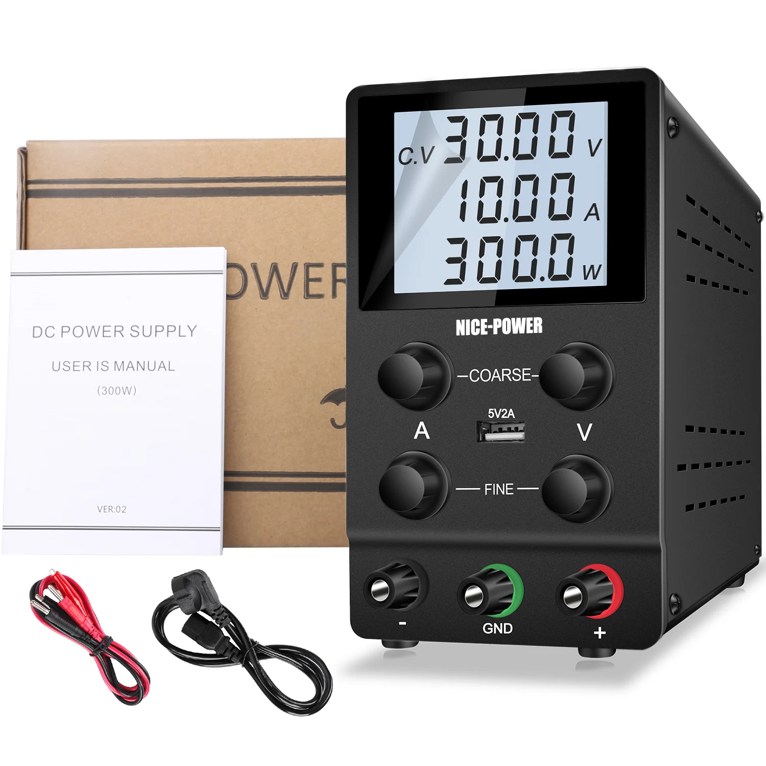 Alimentatore a commutazione regolabile a cifre da ca a cc 30V 10A/5A per la ricarica della batteria/insegnamento di laboratorio, galvanica chimica
