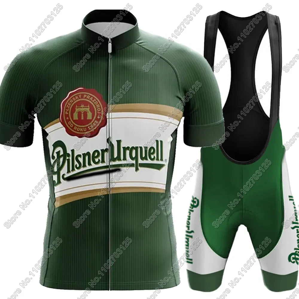 2025 Drink Beer Cycling Jersey Set summer Czech Long Sleeve Clothing shirt Road Pants Bib shorts Bike Suit MTB Maillot image 2