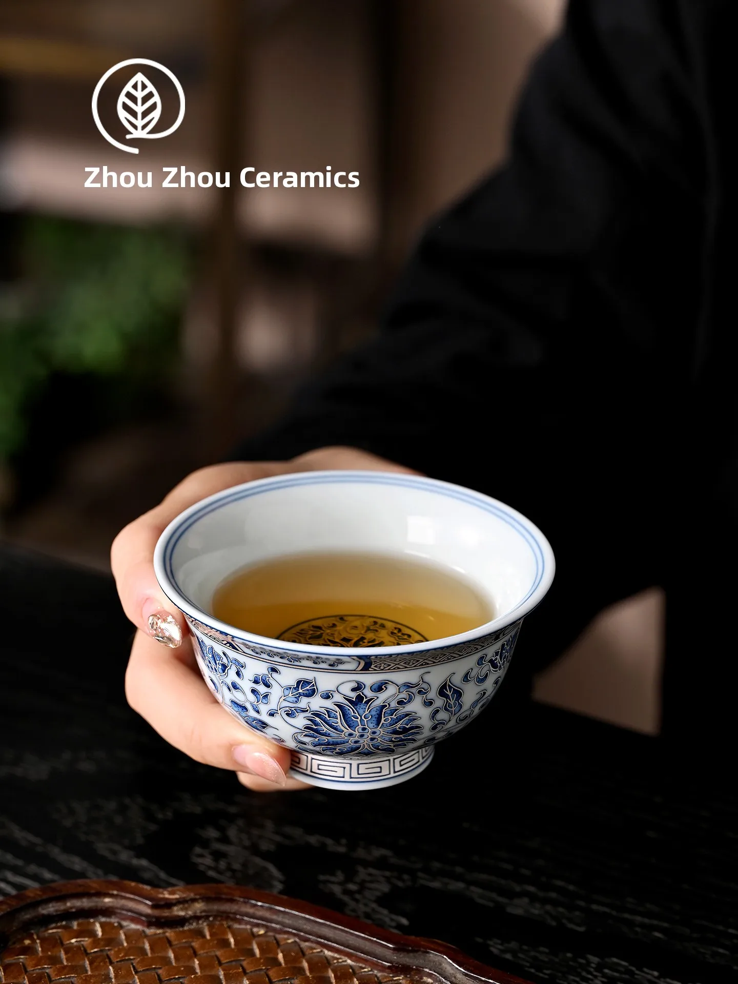 

Чайная чашка ручной работы сине-серебряного цвета, винтажная, в китайском стиле, особая чаша для ценителей чая, персональная чашка для дегустации чая