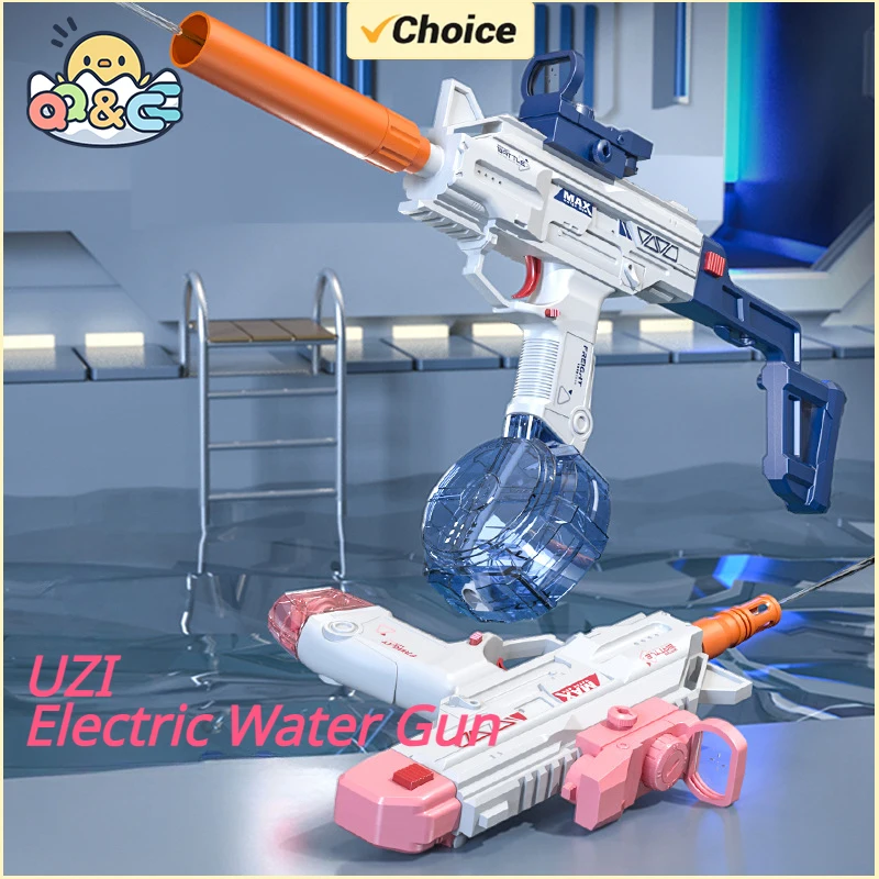 Fully Automatic Electric Water Gun Toy Swimming Pool Play Outdoor Games High Pressure Large Capacity 10M Far Toys for Kids Gift